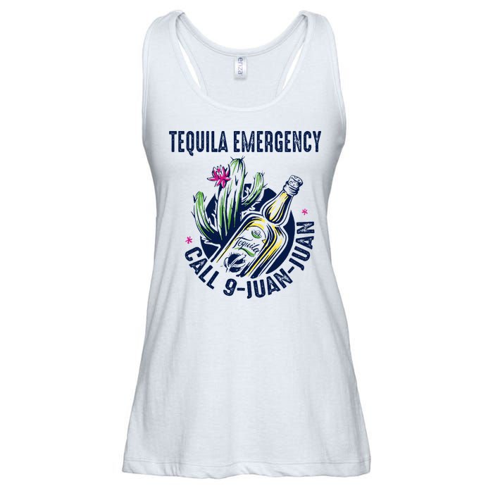 Tequila Emergency Call 9 Juan Juan Ladies Essential Flowy Tank