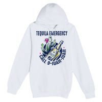 Tequila Emergency Call 9 Juan Juan Premium Pullover Hoodie