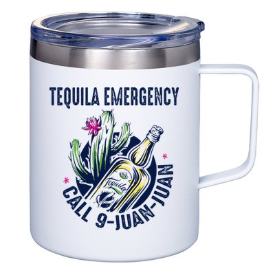 Tequila Emergency Call 9 Juan Juan 12oz Stainless Steel Coffee Mug