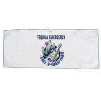 Tequila Emergency Call 9 Juan Juan Large Microfiber Waffle Golf Towel