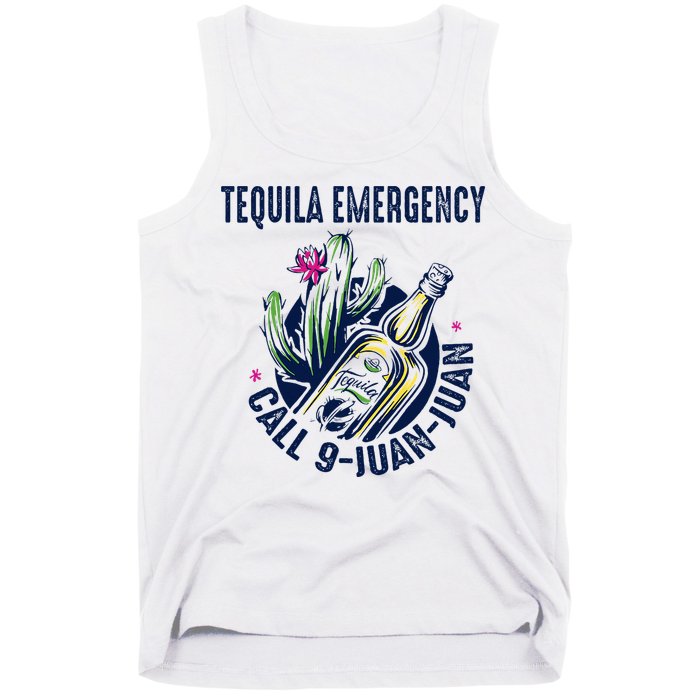 Tequila Emergency Call 9 Juan Juan Tank Top