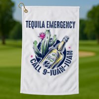Tequila Emergency Call 9 Juan Juan Golf Towel