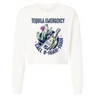 Tequila Emergency Call 9 Juan Juan Cropped Pullover Crew