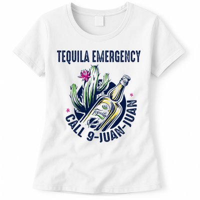 Tequila Emergency Call 9 Juan Juan Womens T-Shirt