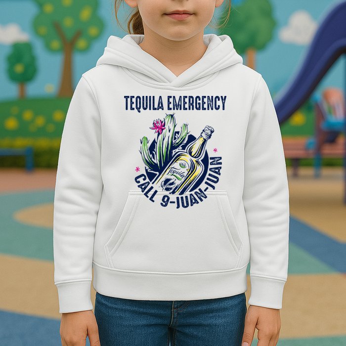 Tequila Emergency Call 9 Juan Juan Kids Hoodie