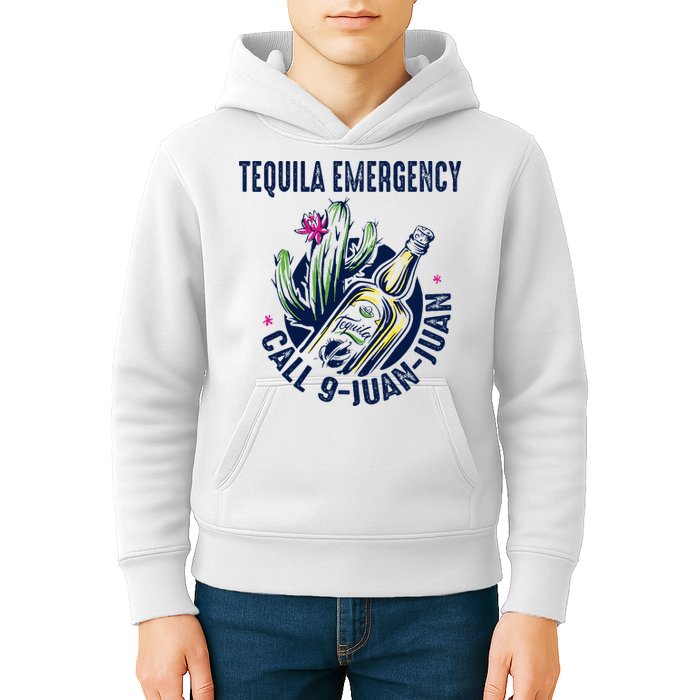 Tequila Emergency Call 9 Juan Juan Kids Hoodie