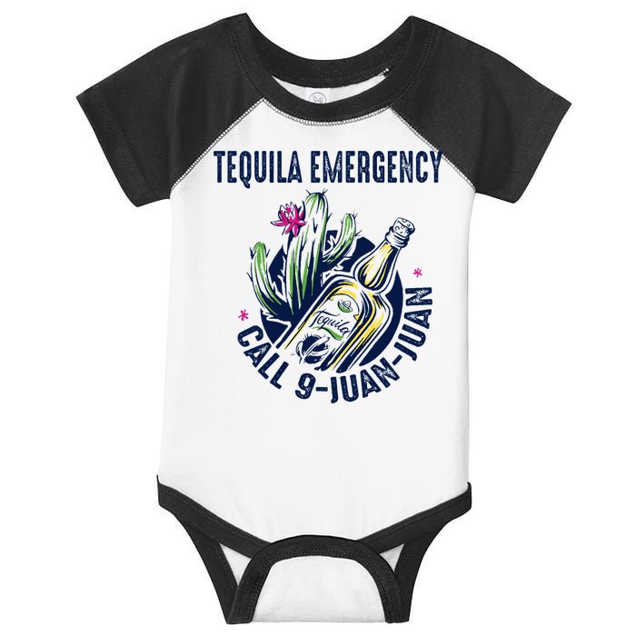 Tequila Emergency Call 9 Juan Juan Infant Baby Jersey Bodysuit