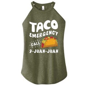 Taco Emergency Call 9 Juan Juan Funny Cinco De Mayo Women’s Perfect Tri Rocker Tank