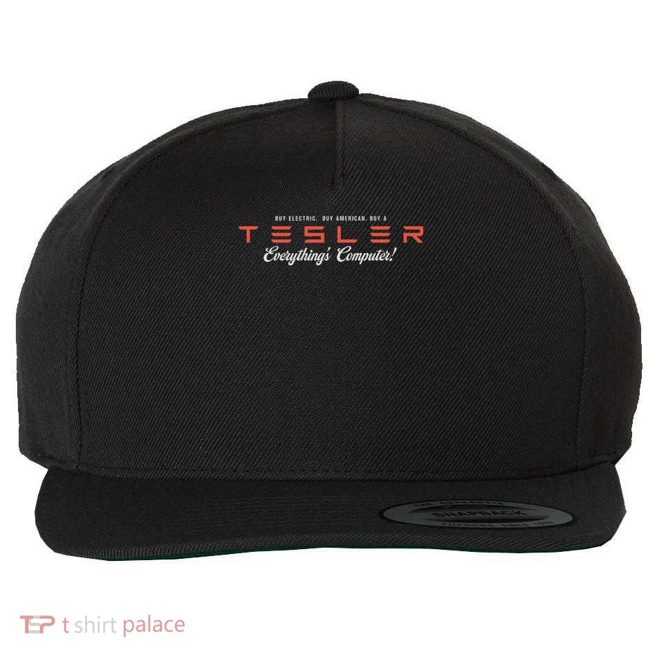 Tesler Everything's Computer Wool Snapback Cap