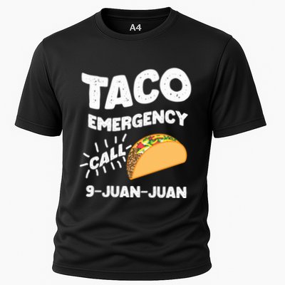 Taco Emergency Call 9 Juan Juan Funny Cinco De Mayo Men Performance Shirt