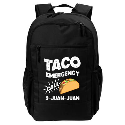 Taco Emergency Call 9 Juan Juan Funny Cinco De Mayo Men Backpack