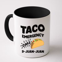 Taco Emergency Call 9 Juan Juan Funny Cinco De Mayo Men Mug