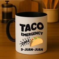 Taco Emergency Call 9 Juan Juan Funny Cinco De Mayo Men Mug