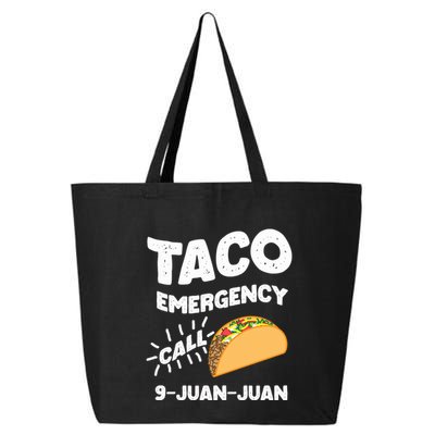 Taco Emergency Call 9 Juan Juan Funny Cinco De Mayo Men 25L Jumbo Tote