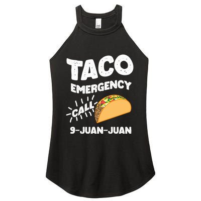 Taco Emergency Call 9 Juan Juan Funny Cinco De Mayo Men Women's Perfect Tri Rocker Tank
