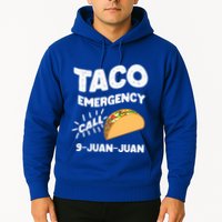 Taco Emergency Call 9 Juan Juan Funny Cinco De Mayo Men Hoodie