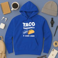 Taco Emergency Call 9 Juan Juan Funny Cinco De Mayo Men Hoodie