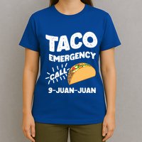 Taco Emergency Call 9 Juan Juan Funny Cinco De Mayo Men T-Shirt