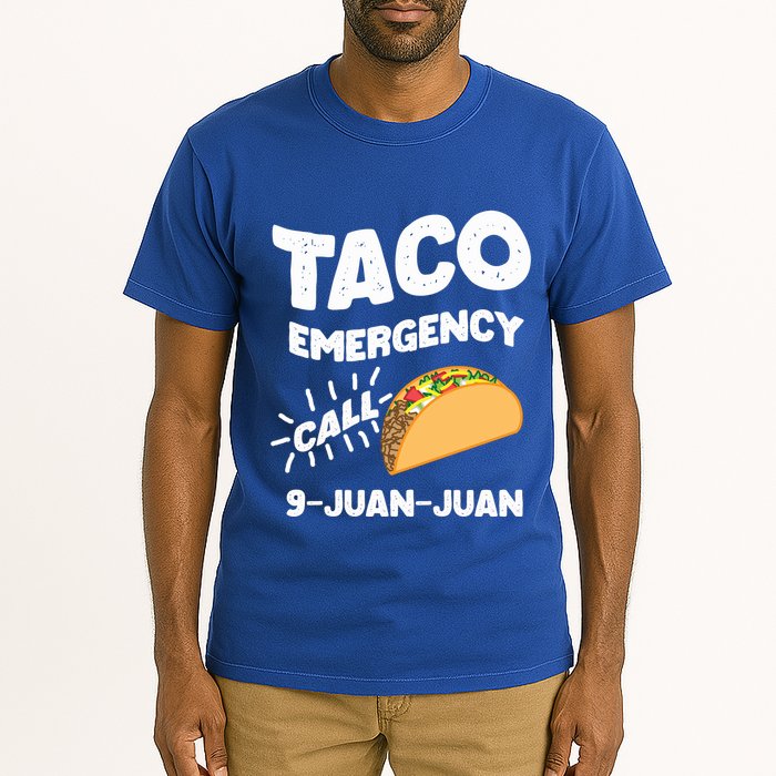 Taco Emergency Call 9 Juan Juan Funny Cinco De Mayo Men Tall T-Shirt