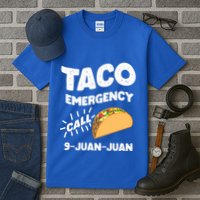 Taco Emergency Call 9 Juan Juan Funny Cinco De Mayo Men Tall T-Shirt