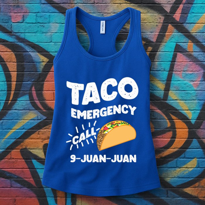 Taco Emergency Call 9 Juan Juan Funny Cinco De Mayo Men Womens Tank Top