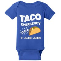 Taco Emergency Call 9 Juan Juan Funny Cinco De Mayo Men Baby Bodysuit