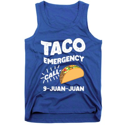 Taco Emergency Call 9 Juan Juan Funny Cinco De Mayo Men Tank Top
