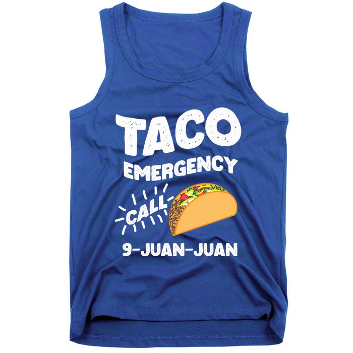 Taco Emergency Call 9 Juan Juan Funny Cinco De Mayo Men Tank Top