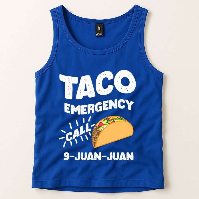 Taco Emergency Call 9 Juan Juan Funny Cinco De Mayo Men Tank Top