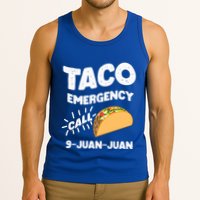 Taco Emergency Call 9 Juan Juan Funny Cinco De Mayo Men Tank Top