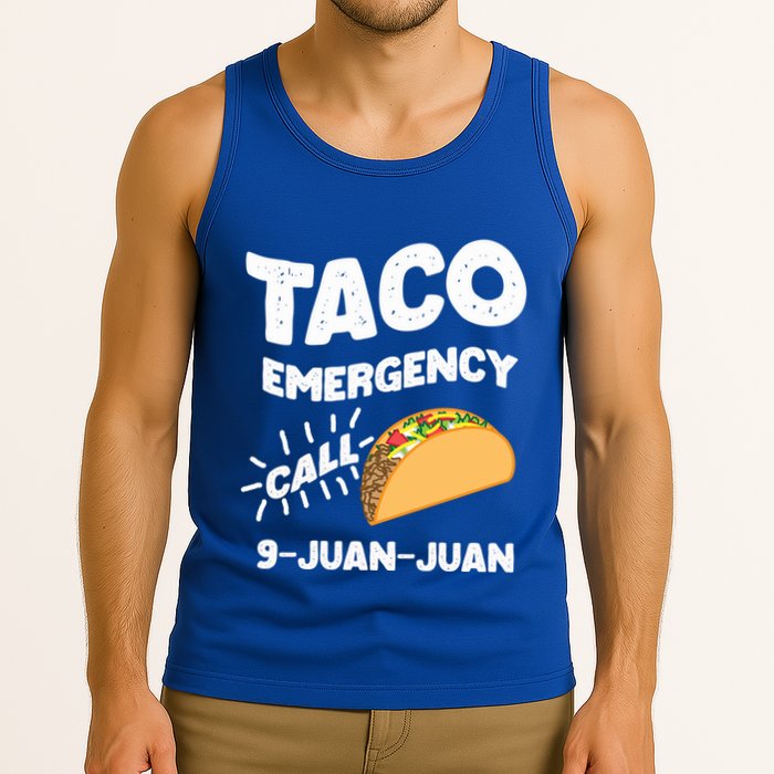 Taco Emergency Call 9 Juan Juan Funny Cinco De Mayo Men Tank Top