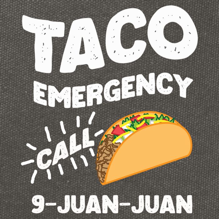 Taco Emergency Call 9 Juan Juan Funny Cinco De Mayo Men Cotton Canvas Backpack