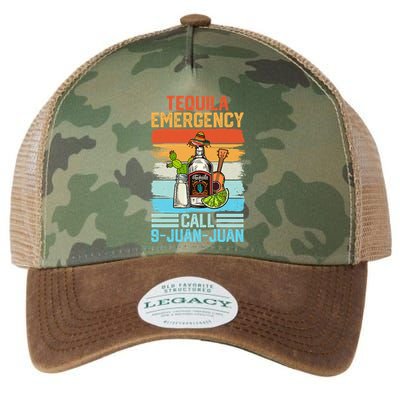 Tequila Emergency Call 9 Juan Juan Cinco De Mayo Ing Gift Legacy Tie Dye Trucker Hat