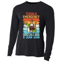 Tequila Emergency Call 9 Juan Juan Cinco De Mayo Ing Gift Cooling Performance Long Sleeve Crew