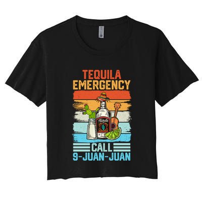 Tequila Emergency Call 9 Juan Juan Cinco De Mayo Ing Gift Crop Top