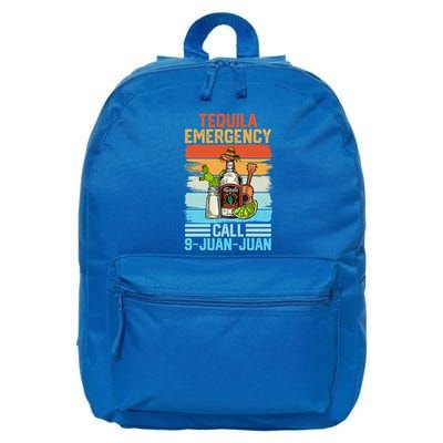 Tequila Emergency Call 9 Juan Juan Cinco De Mayo Ing Gift 16 in Basic Backpack