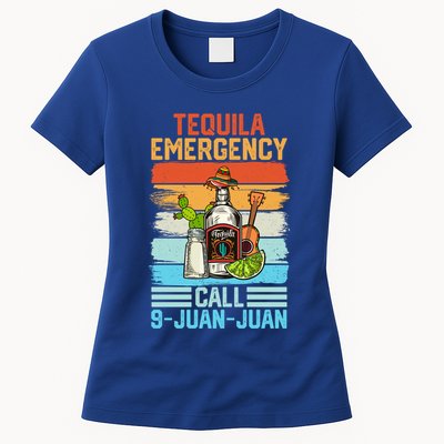Tequila Emergency Call 9 Juan Juan Cinco De Mayo Ing Gift Womens T-Shirt