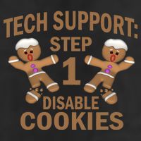 Tech Support Step One Disable Cookies 7 Panel Mesh Trucker Snapback Hat