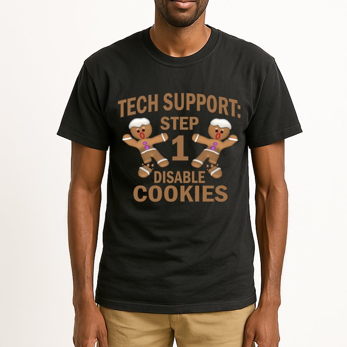 Tech Support Step One Disable Cookies Tall T-Shirt