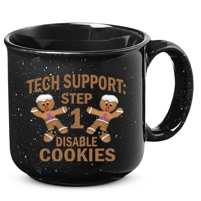 Tech Support Step One Disable Cookies 15oz Campfire Ceramic Mug
