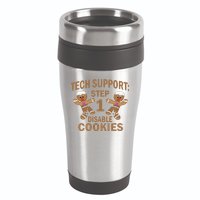 Tech Support Step One Disable Cookies 16oz Travel Tumbler