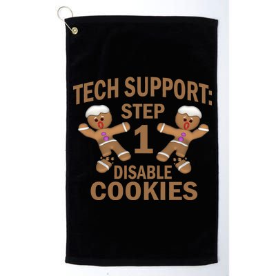 Tech Support Step One Disable Cookies Platinum Collection Golf Towel