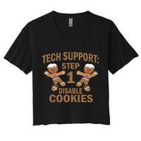 Tech Support Step One Disable Cookies Crop Top