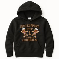Tech Support Step One Disable Cookies Kids Hoodie