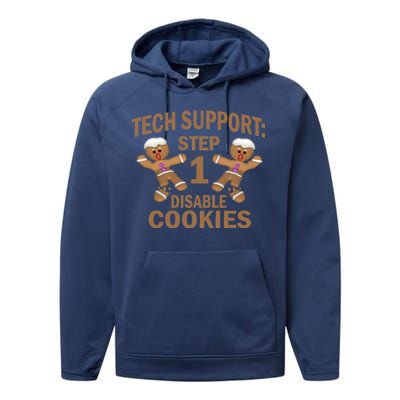 Tech Support Step One Disable Cookies Performance Fleece Hoodie