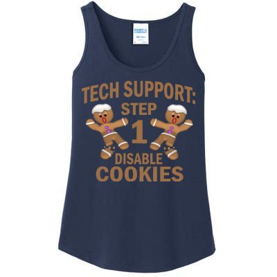 Tech Support Step One Disable Cookies Ladies Essential Tank