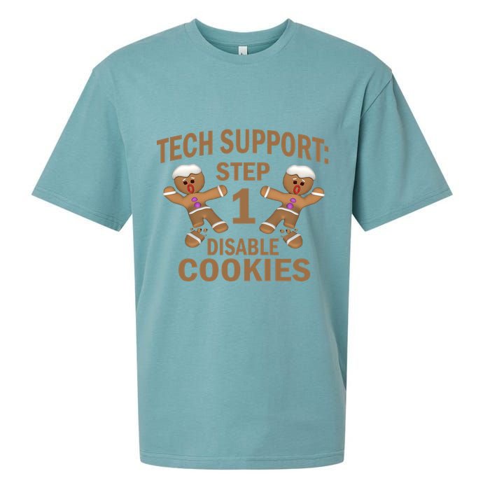 Tech Support Step One Disable Cookies Sueded Cloud Jersey T-Shirt