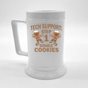 Tech Support Step One Disable Cookies Beer Stein