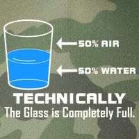 Technically The Glass is Completely Full Funny Science Legacy Tie Dye Trucker Hat