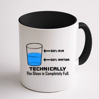 Technically The Glass is Completely Full Funny Science Coffee Mug